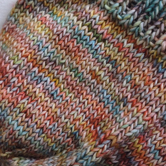 Matching Handknit & Crocheted Hat & Cowl Scarf Washable Wool Knit Picks Muse - Picture 5 of 8